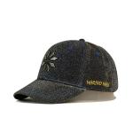 Embroidered Fitted Baseball Caps Curved Brim 100% Polyester Material for sale