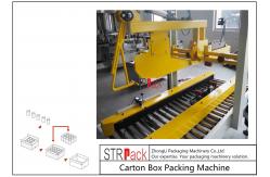 China Flaps Carton Packing Machine / Automatic Carton Folding Machine With Both Sides Drive supplier