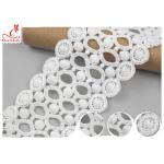 Fancy Water Soluble Lace Trim 9CM With Polyester / Lace Ribbon Trim