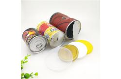 China Matt Lamination Easy Open Paper Composite Cans For Dried Fruit / Food Powder supplier