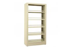 China 80kg / Layer Double Sided Movable Bookcase Metal Shelves supplier