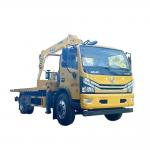 Factory Hot Selling Pair Function  DFAC   Flat Wrecker With Crane   Tow Truck With Crane   Road Rescue Trailer With  Crane for sale