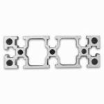 6063 Silvery Anodized Aluminum Extrusion Profiles GB/T5237-2004 for sale