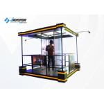 Interactive Game Platform 9D VR Machine With 24 Display Black And Yellow Color for sale