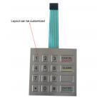 IP65 Dynamic 0.45mm Stroke FFC Cable Metal Numeric Keypad for sale