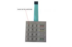 China IP65 Dynamic 0.45mm Stroke FFC Cable Metal Numeric Keypad supplier