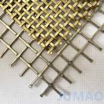 Industrial Wide Crimped Architectural Wire Mesh Aluminum Decorative for sale