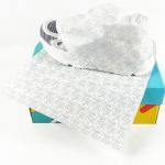 Recycled 17g 50*75cm Patterned Tissue Paper Wrapping Clothes Wine for sale