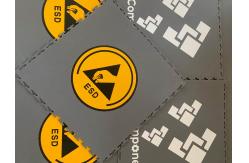 China ESD Interlocking PVC Garage Flooring 10 Ohm ESD Flooring Tiles supplier