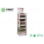 Advertising Custom Pop Recyclable Cardboard Floor Displays Stand With Logo Printed