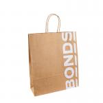 Custom Kraft Paper Shopping Bag Recycled Brown Kraft Paper Bags With Handle for sale