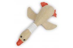 China Chew Proof Denim Linen Pet Plush Toy/pet toys supplier