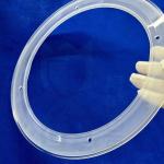 Transparent Frosted Fused Silica Glass Stone Punching Ring for sale