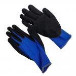18 Needle Nylon Latex Frosted Anti Slip Gloves Thickened Breathable Labor Protection Gloves For Working for sale