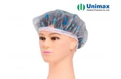 China Double Elastic 24 Inch CPE Disposable Shower Cap supplier