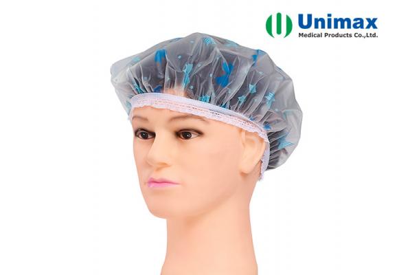 Double Elastic 24 Inch CPE Disposable Shower Cap