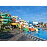 Swimming Pool Fiberglass Water Slide For Kids  Commercial Theme Park Playground Amusement Rides for sale