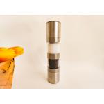 Silver Handle Ergonomic Design For Easy Grip Stainless Steel Pepper Grinders for sale