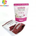 Reusable stand up pouch with  food storage packaging zipper pouch flat type printed bags for sale