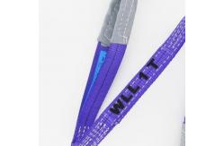 China 50mm Eye And Eye Flat Web Lifting Slings Endless Polyester Sling 1000KG supplier