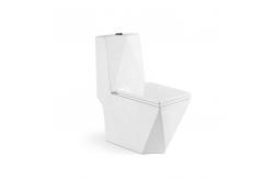 China Floor Mounted Conjoined Toilet Concealed cistern Diamond Shaped single Piece supplier