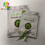 Kraft Paper Resealable Stand Up Pouches Laminated Aluminum Foil Plastic Bags for sale