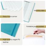 A5 Size Turquoise Medium Academic Planner Customization Support