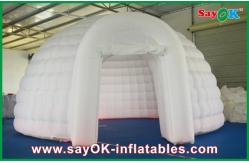 China OD 5m Inflatable Air Tent White , Inflatable Dome Tent For Exhibition supplier