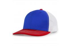 China Custom Embroidered Logo Custom 6 Panel Cotton Trucker Cap with Plastic Snapback supplier