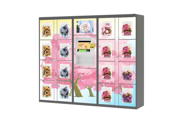 Smart Large Locker Cooling System Station Vending Machine For Flowers