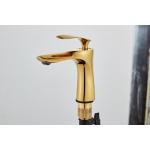 Luxurious Brass Golden Hotel Below Counter Basin Facucet for sale