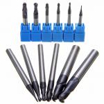 AlTiN Coating Ball Nose Long End Mill Hardness 50 55 60 65 AOL 150 mm for sale