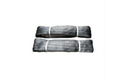 China 4Tonne 120mm width Single Layer Heavy Duty Lifting Straps gray polyester webbing sling supplier