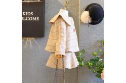 China 110CM 43IN Winter Children'S Clothing Toddler Matching Plaid Skirt And Jacket supplier
