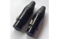 China Cadmium Plating XLR Female Cable Connector 3 Pole Female Connector supplier