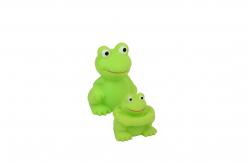 China Squeezing Rubber  Animal Bath Toys Soft Frog Toys Set Floating For Baby supplier
