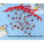 0.06mm Printed Transparent PE  Drawstring Storage Bag