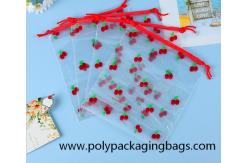 China 0.06mm Printed Transparent PE  Drawstring Storage Bag supplier