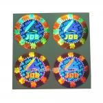 ISO9001 2008 CMYK color Security Hologram Stickers for Certificate for sale