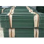 Green Colored Fence Column Galvanised Star Pickets With Secure Barbed Wire for sale