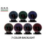 2.5 Inch 60mm Race Car Gauges LED Display 7 Color Backlight Alumimum Material for sale
