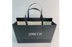 China Matt Laminated Kraft Paper Shopping Bags With Handle Offset Printings supplier