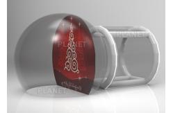 China Custom Backdrop Inflatable Christmas Photo Snow Globes With Tunnel supplier