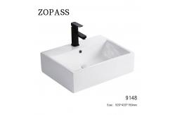 China New Design Small Size Ceramic Bathroom Wash Hand Basin Art Basin supplier