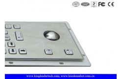 China Kiosk Keyboard And Trackball Keyboard Stainless Steel With Pointing Devise supplier