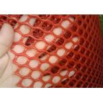 300g/M2 Plastic Mesh Netting Hexagonal Hole Red Poultry Breeding Plain for sale