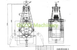 China High Efficiency Two Paws Wood Hydraulic Clamshell supplier
