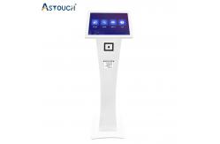 China Large White Touch Screen Interactive Kiosk 55 Inch Information Floor Standing supplier