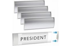 China White Sliding Office Door Sign Holder Reusable Custom ODM OEM supplier