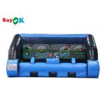 4.5x5x2.6mH Car Shape Inflatable IPS System Shooting Gallery Game Black And Blue for sale